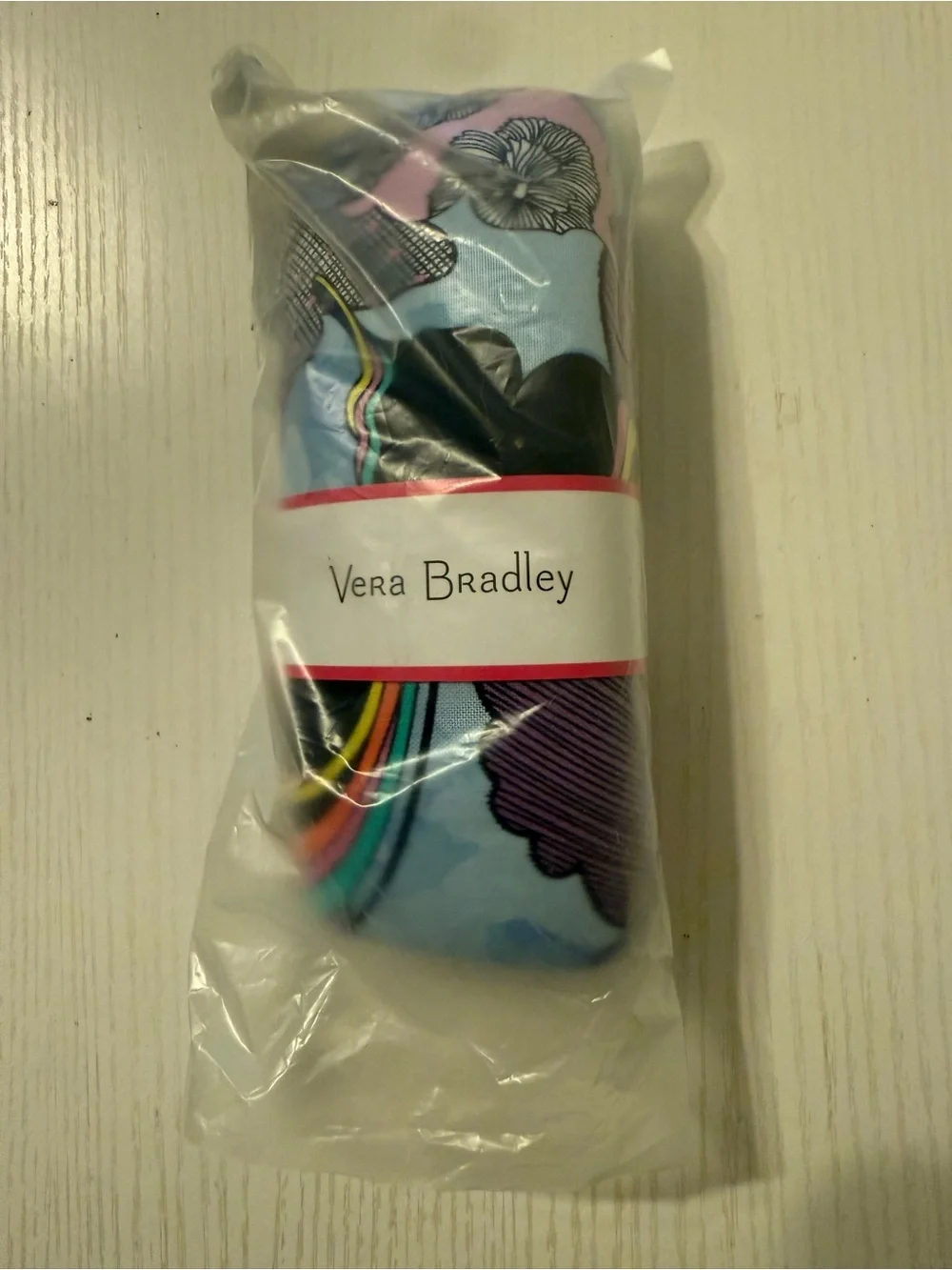 Vera Bradley Pink, Blue & Multicolor Floral Hard Shell Glasses Case in Butterfly